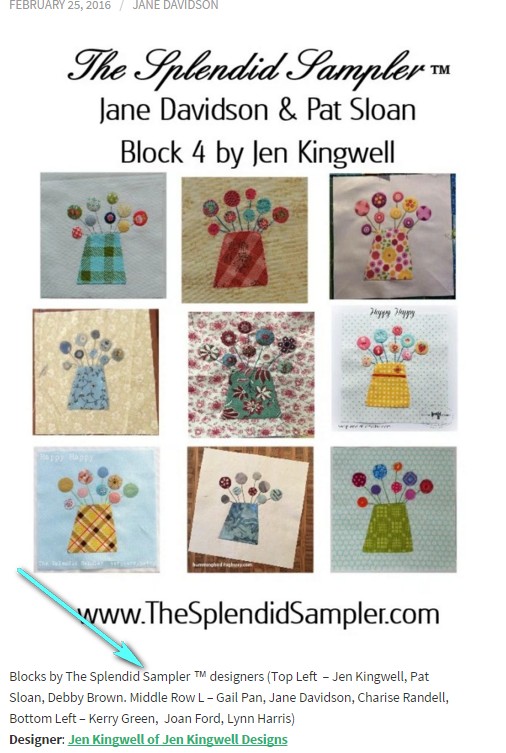 pat sloan splendid sampler blocks